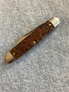 Vintage ULSTER KNIFE CO., Bone Handles, Iron Bolsters, Cattle Pattern Pocket Knife