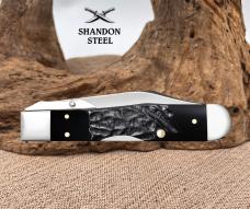 Case XX USA Black Synthetic Rough Jig Cheetah Cub 18243 Folding Pocket Knife Case XX USA Black Synthetic Rough Jig Cheetah Cub 18243 Folding Pocket Knife