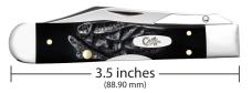 Case XX USA Black Synthetic Rough Jig Cheetah Cub 18243 Folding Pocket Knife Case XX USA Black Synthetic Rough Jig Cheetah Cub 18243 Folding Pocket Knife