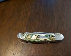 2010 Remington R2253 Cowbell Cutlery / Michael Prater Ivory Camo custom 2010 Remington R2253 Cowbell Cutlery / Michael Prater Ivory Camo custom