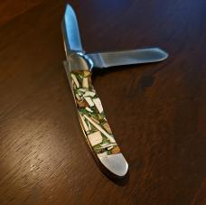 2010 Remington R2253 Cowbell Cutlery / Michael Prater Ivory Camo custom 2010 Remington R2253 Cowbell Cutlery / Michael Prater Ivory Camo custom