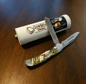 2010 Remington R2253 Cowbell Cutlery / Michael Prater Ivory Camo custom 