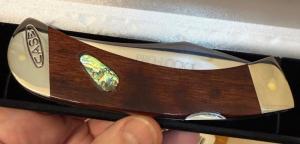 1983 Case XX Pro-Lock 1 w/Genuine Abalone Shell Inlay. 1 of 1 Beauty! Original Box.