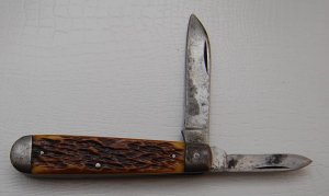 Camillus In Good Condition With Brown Bone Covers 3 3/8