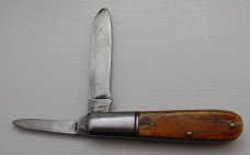 Schrade In Very Good Condition With Wood Covers 3 3/8 Schrade In Very Good Condition With Wood Covers 3 3/8
