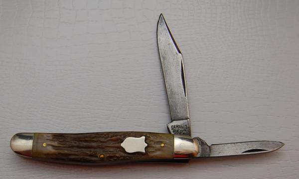 Camillus In Excellent Condition With Brown Bone Delrin Covers 3 3/8 Camillus In Excellent Condition With Brown Bone Delrin Covers 3 3/8