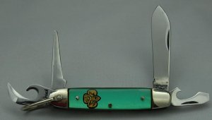 Kutmaster Girl Scout Pocket Knife In Excellent Condition With Lucite Covers 3 3/8" Long (346)