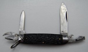 Pal Cutlery Company Unofficial Scout With Black Bone Covers 3 3/4