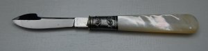 Landers, Frary and Clark Ink Eraser In Excellent Condition With MOP Covers 5 1/2" Long (467)