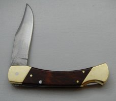 Schrade In Excellent Condition With Resin Impregnated Hardwood Covers 5