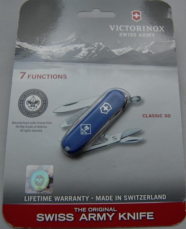 Victorinox In Mint Condition With Blue Plastic Covers 2 3/8 Victorinox In Mint Condition With Blue Plastic Covers 2 3/8
