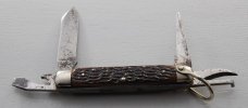 Empire Unofficial Scout Pocket Knife In Excellent Condition With Brown Jigged Bone Covers (718) Empire Unofficial Scout Pocket Knife In Excellent Condition With Brown Jigged Bone Covers (718)