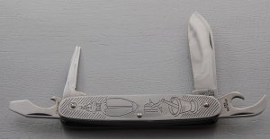 Imperial Unofficial Scout Pocket Knife In Near Mint Condition With Metal Covers (720)