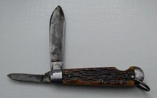 Camillus In Good Condition With Brown Bone Covers 3 3/8 Camillus In Good Condition With Brown Bone Covers 3 3/8