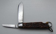 Camillus In Excellent Condition With Brown Bone Covers 3 3/8 Camillus In Excellent Condition With Brown Bone Covers 3 3/8