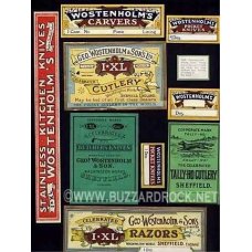 VINTAGE George & Son's IXL WOSTENHOLM  KNIFE Cutlery BOX LABELS & More