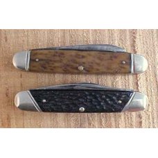 ~Two Well Loved USA Bone Boker Pocket Knives~ ~Two Well Loved USA Bone Boker Pocket Knives~