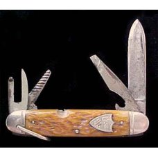 Two OLD BONE HIGH CARBON STEEL CAMP & CATTLE Knives Sears Camillus Brand Two OLD BONE HIGH CARBON STEEL CAMP & CATTLE Knives Sears Camillus Brand