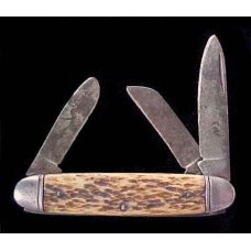 Two OLD BONE HIGH CARBON STEEL CAMP & CATTLE Knives Sears Camillus Brand Two OLD BONE HIGH CARBON STEEL CAMP & CATTLE Knives Sears Camillus Brand