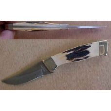BEAR MGC 9 DOT STAG Baby BEAR Palm SKINNER & Leather SHEATH BEAR MGC 9 DOT STAG Baby BEAR Palm SKINNER & Leather SHEATH