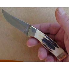 BEAR MGC 9 DOT STAG Baby BEAR Palm SKINNER & Leather SHEATH BEAR MGC 9 DOT STAG Baby BEAR Palm SKINNER & Leather SHEATH