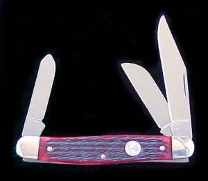 BOKER RED Jigged BONE MINT PREMIUM STOCKMAN Pocket Knife
