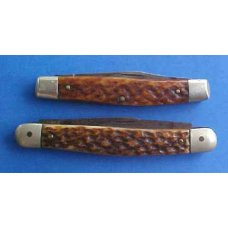 TWO OLD GERMAN MADE Jigged BONE SERPENTINE PEN KNIVES TWO OLD GERMAN MADE Jigged BONE SERPENTINE PEN KNIVES