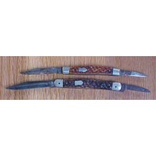 TWO OLD GERMAN MADE Jigged BONE SERPENTINE PEN KNIVES TWO OLD GERMAN MADE Jigged BONE SERPENTINE PEN KNIVES