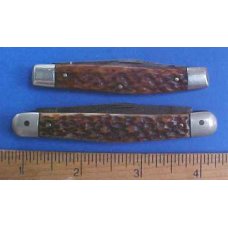 TWO OLD GERMAN MADE Jigged BONE SERPENTINE PEN KNIVES TWO OLD GERMAN MADE Jigged BONE SERPENTINE PEN KNIVES
