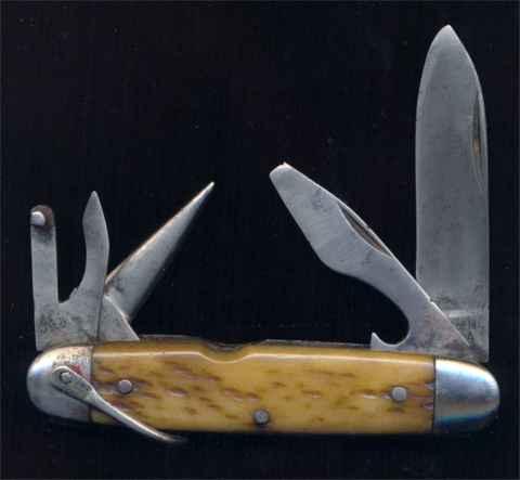 USA Military 4 Blade Bone Utility Pocket Knife WW2 USA Military 4 Blade Bone Utility Pocket Knife WW2
