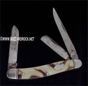 ~ SCHRADE WALDEN  Butter & Molasses PREMIUM STOCK Knife 896K ~