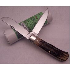 Great Eastern - 2007 - Model 23 Northfield Pioneer - Burnt Genuine Stag - 1095 Carbon Steel Blades Great Eastern - 2007 - Model 23 Northfield Pioneer - Burnt Genuine Stag - 1095 Carbon Steel Blades