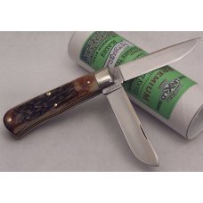 Great Eastern - 2007 - Model 73 Northfield Scout - Burnt Genuine Stag - 1095 Carbon Steel Blades Great Eastern - 2007 - Model 73 Northfield Scout - Burnt Genuine Stag - 1095 Carbon Steel Blades