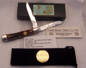2007 Canal Street Dark Amber Stag Bone 4 1/8