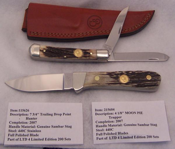 2007 Canal Street Genuine Sambar Stag Limited Edition Set 440C Steel Blades (LTD4) 1 of 200 2007 Canal Street Genuine Sambar Stag Limited Edition Set 440C Steel Blades (LTD4) 1 of 200