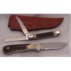 2007 Canal Street Genuine Sambar Stag Limited Edition Set 440C Steel Blades (LTD4) 1 of 200 2007 Canal Street Genuine Sambar Stag Limited Edition Set 440C Steel Blades (LTD4) 1 of 200