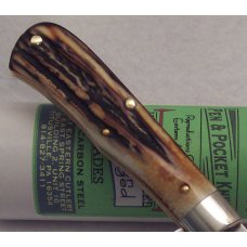 Great Eastern - 2007 - Model 73 Northfield Scout - Burnt Genuine Stag - 1095 Carbon Steel Blades Great Eastern - 2007 - Model 73 Northfield Scout - Burnt Genuine Stag - 1095 Carbon Steel Blades