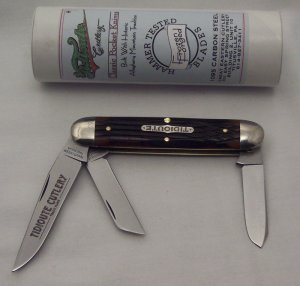 Great Eastern - 2007 - 53 Northfield Cuban - Chocolate Jig Bone - 1095 Carbon Steel Blades - 4 1/8