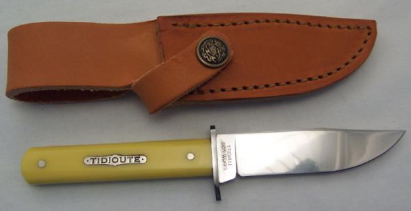 Great Eastern - 2007Tidioute - Model # 10 - Yellow Corian - 1095 Carbon Steel Fixed Blade Great Eastern - 2007Tidioute - Model # 10 - Yellow Corian - 1095 Carbon Steel Fixed Blade