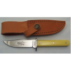 Great Eastern - 2007Tidioute - Model # 10 - Yellow Corian - 1095 Carbon Steel Fixed Blade Great Eastern - 2007Tidioute - Model # 10 - Yellow Corian - 1095 Carbon Steel Fixed Blade