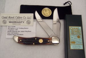 2007 Canal Street Dark Amber Stag Bone 5 1/4