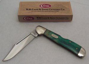 1997 Case XX 51549L SS Peacock Appaloosa Copperlock Knife - 4 1/4