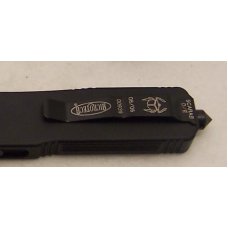 Microtech Executive Scarab - Dual Action Auto Knife - Black Non-Serrated Double Edge Blade