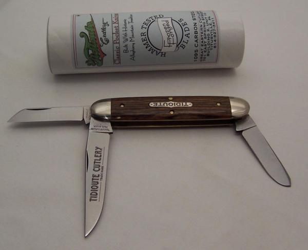 Great Eastern - 2007 - 53 Tidioute Cuban - Exotic Mexican Bocote -1095 Carbon Steel Blades - 4 1/8 Great Eastern - 2007 - 53 Tidioute Cuban - Exotic Mexican Bocote -1095 Carbon Steel Blades - 4 1/8