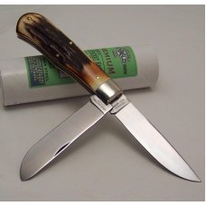 Great Eastern - 2007 - Model 23 Northfield Pioneer - Burnt Genuine Stag - 1095 Carbon Steel Blades Great Eastern - 2007 - Model 23 Northfield Pioneer - Burnt Genuine Stag - 1095 Carbon Steel Blades