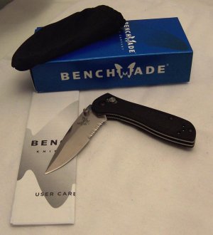 Benchmade 707S Sequel Knife - Part Serrated 154CM Steel Blade - Axis Lock