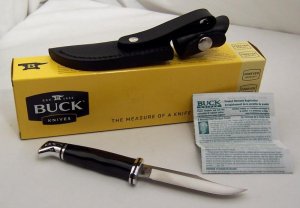 Buck USA Fixed Blade 102 Woodsman Knife - 7 3/4