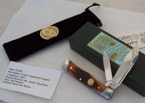 2007 Canal Street Dark Amber Stag Bone 3 9/16