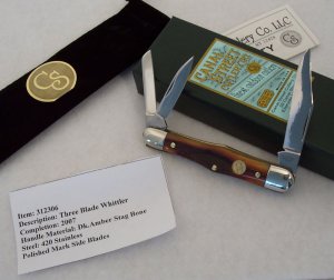 2007 Canal Street Dark Amber Stag Bone 3 9/16