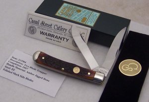 2007 Canal Street Amber Jigged Bone 4 1/8